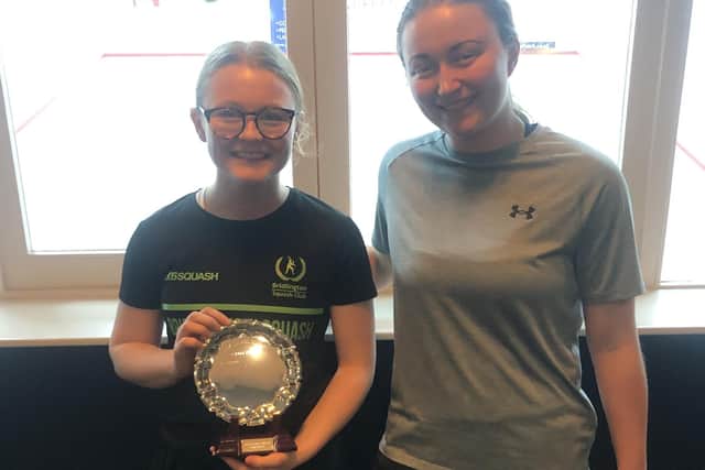 Hattie Langley, left, won the York and District Ladies Plate Comp