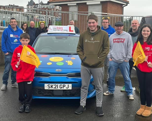 Whitby driving instructors at the Big Learner Relay for Children in Need.
