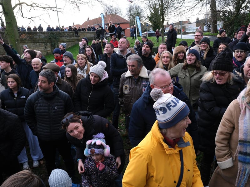 Crowds enjoying the event.