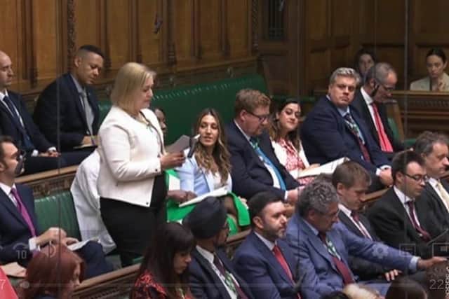 Alison Hume MP speaks in the House of Commons