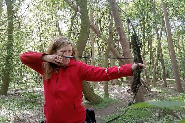 Sarah Monteith was on record-breaking form to retain her national archery title.