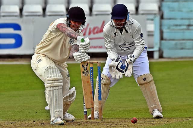 Skipper Ben Gill impressed for Scarborough in the cup win against Treeton. Photo by Simon Dobson