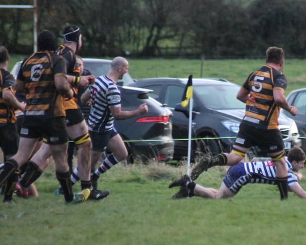 Reece Dixon's late try was not enough to save Pocklington RUFC from defeat.