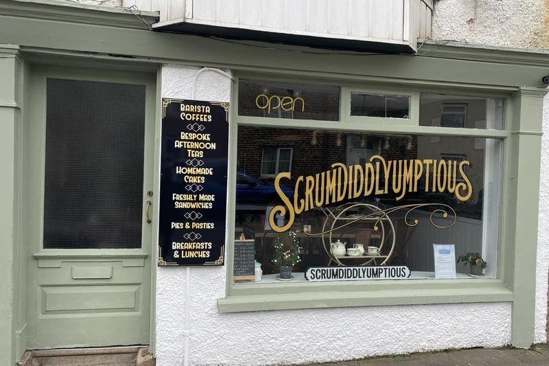Scrumdiddlyumptious is located on the High Street, Flamborough. One Tripadvisor review said "WOW! Coffee fresh and delicious and extremely reasonably priced. Staff super friendly and helpful. Wish we lived closer!"