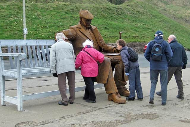 Freddie Gilroy and The Belsen Stragglers. Copyright Pauline E, Geograph.