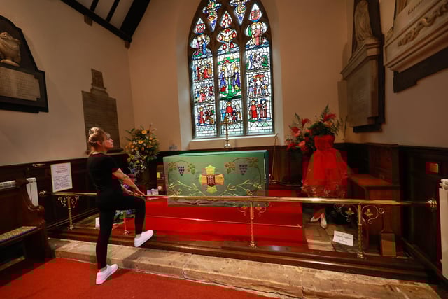 St Laurence's Church was adorned in beautiful blooms