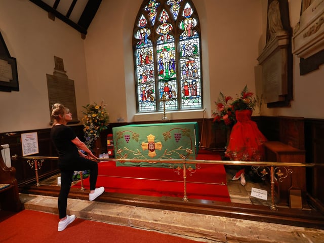 St Laurence's Church was adorned in beautiful blooms
