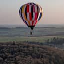 Balloonist John Till above Castle Howard.
picture: Nick Howard