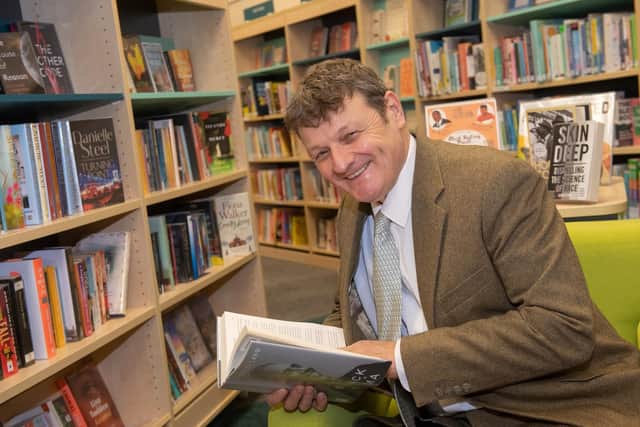 North Yorkshire County Council’s executive member for climate change and libraries, Cllr Greg White, at Malton library.