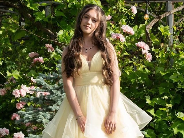 Looking beautiful amongst the flowers.