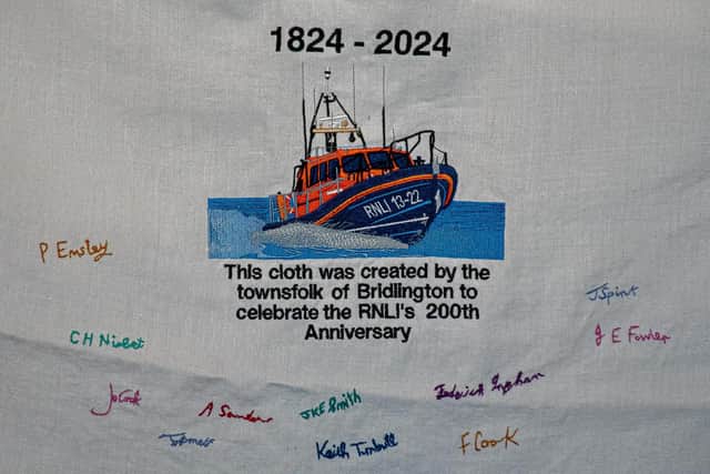 A close up of the signature sheet