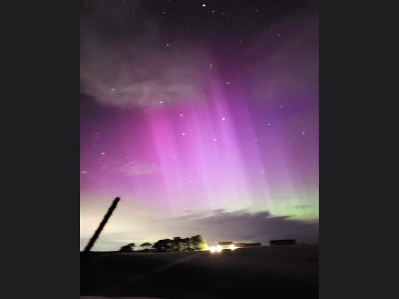 A glittering display above Burniston Rocks.