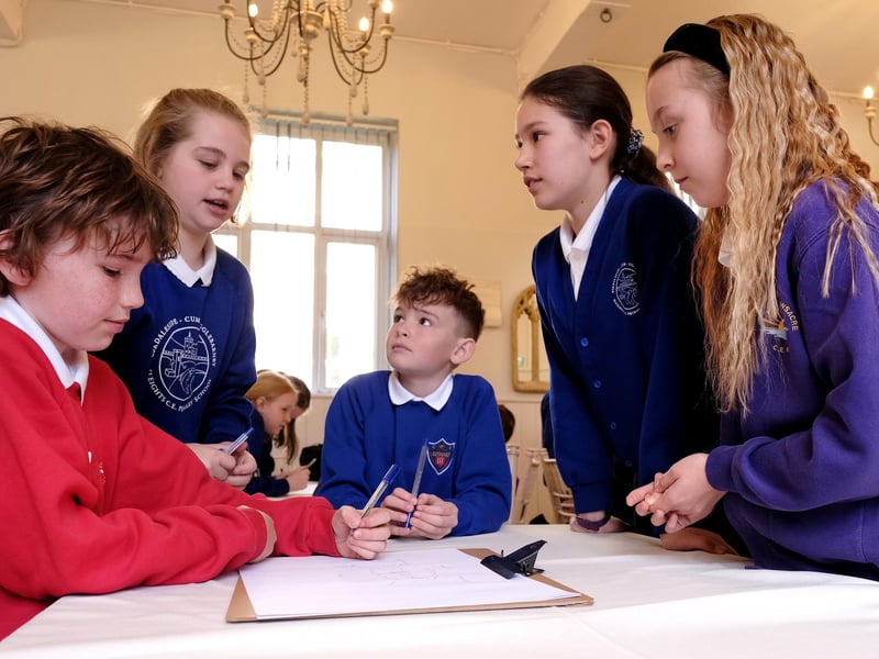 Youngsters team up at the leadership event.picture: Richard Ponter