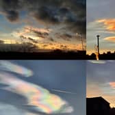 'Rainbow clouds' spotted across Yorkshire as residents look to the skies in awe of the phenomena.
