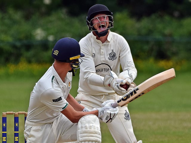 Scarborough skipper and Keeper Ben Gill takes a superb legside catch