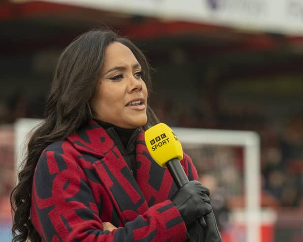 BBC presenter Alex Scott hosted the Football Focus programme from Scarborough this morning as part of 'Non-league Day'