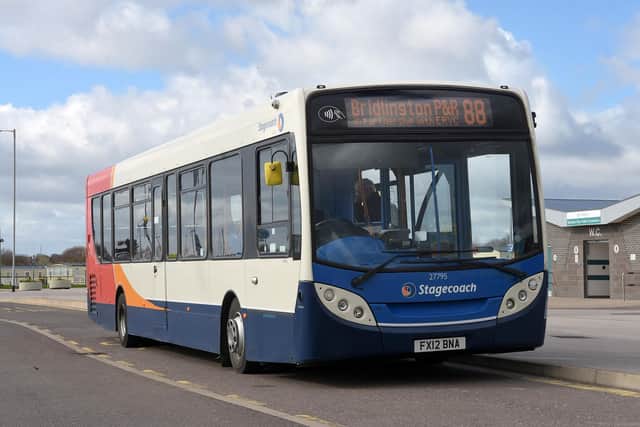 Bridlington’s regular Park and Ride bus.