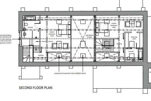 Part of the proposed layout