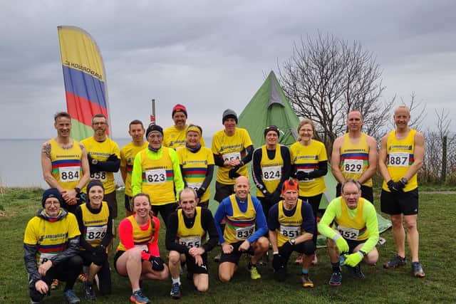 The Scarborough AC team at the EYCC League finale at Sewerby.