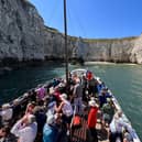 The historic Yorkshire Belle brings passengers along the coastline from Bridlington to Bempton, to watch the incredible colonies of migrating birds that visit in the warmer months. Photo courtesy of RSPB/Ellen Leach.
