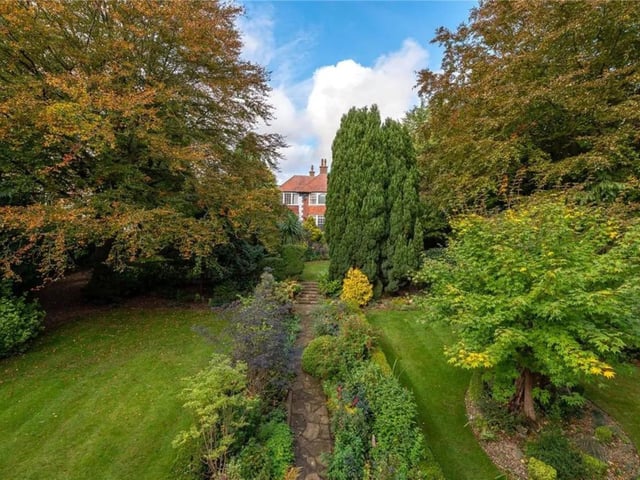 The house is located in spacious grounds.