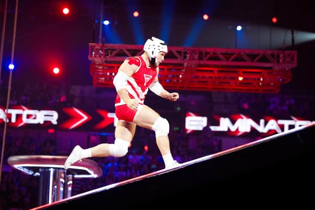 Joe tackles the Eliminator - Image: BBC / Graeme Hunter / © Hungry Bear Media Ltd