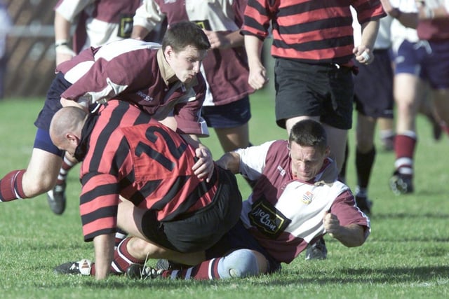 Do you recognise these Scarborough Rugby Club players in action v Huddersfield in September 2003?