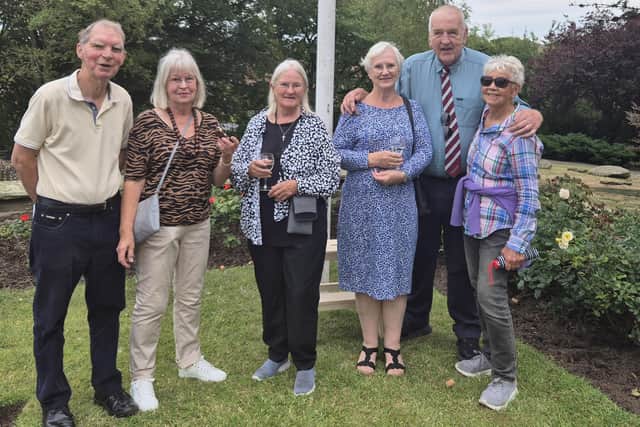 From left: Walter Turner, Gill Wood, Mary Degazon, Susan Davies, Alf Abbott and Kath Wood.