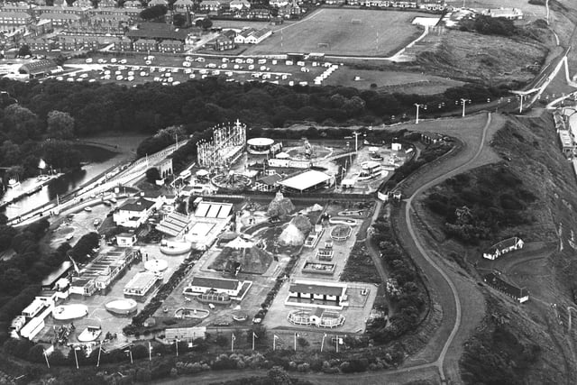 An aerial view of Scarborough Zoo and Marineland/Mr Marvels.