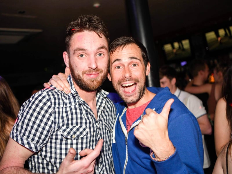 Dave & Neil having a laugh in Blue Lounge