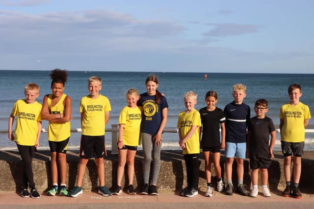 Junior Bridlington Road Runners line up at the latest challenge in the Eddie Knapp Junior series. PHOTOS BYTCF PHOTOGRAPHY