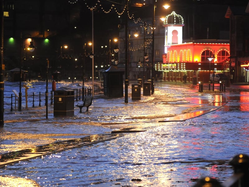 Flooding on South Bay, Scarborough.