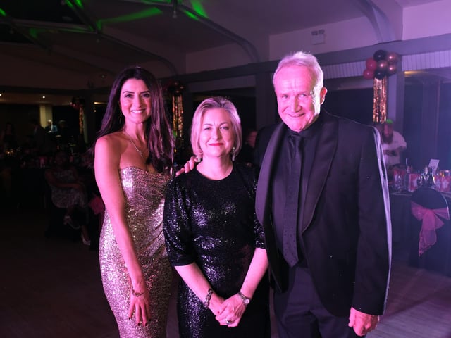 Amy Garcia, Alison Hume MP and Mike Padgham at the ceremony