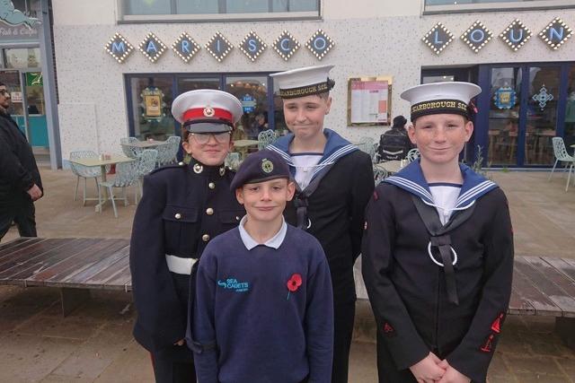 Jessica Mai, Tommy, Jack and Craig at the Laying of the Poppies on the Sea parade