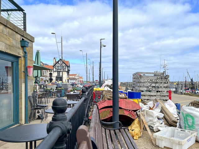 ASK restaurant and the harbour, by Tony Freeman.