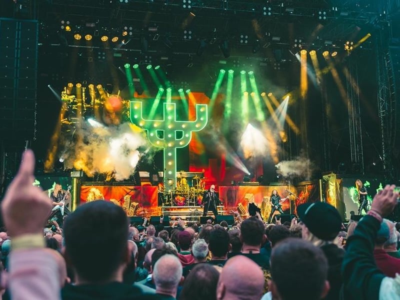 Judas Priest perform a catalogue of hits from their 50 years in music. photo: Cuffe & Taylor