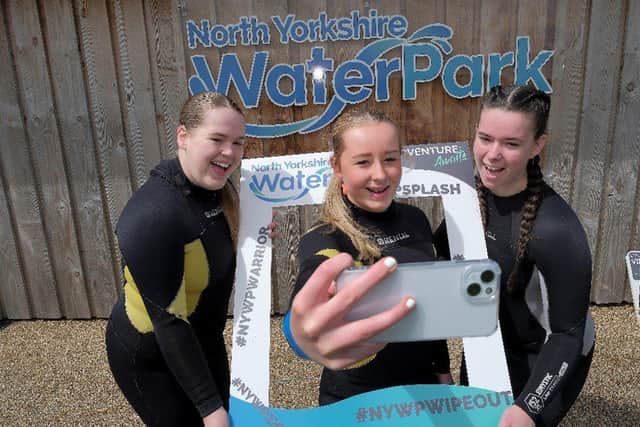 Filming at North Yorkshire Water Park