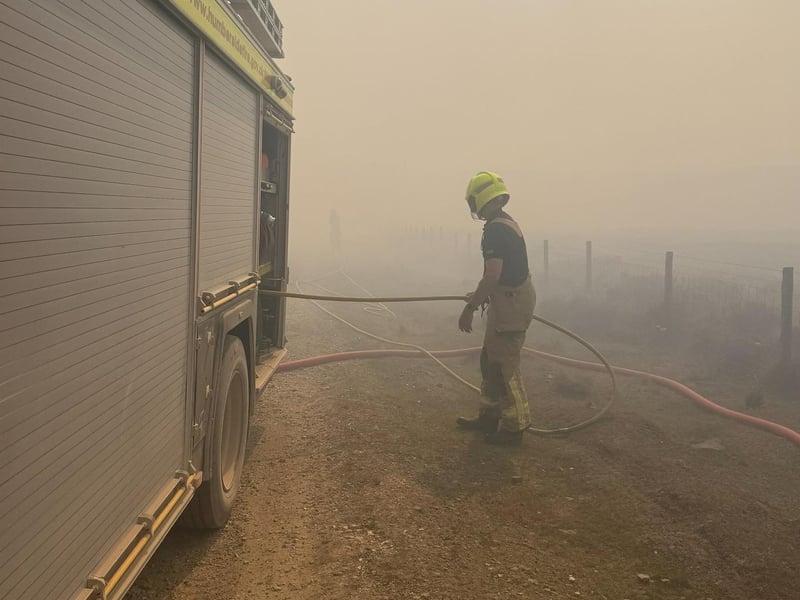 The conditions have been hard for the emergency services to work in.