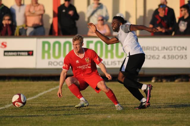 Will Sutton has returned to Bridlington Town, replacing fellow left-back Jack Walters, who has signed for North Ferriby. PHOTO BY DOM TAYLOR