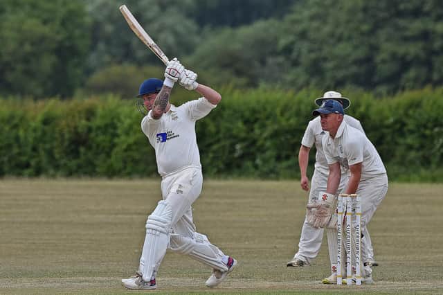 Sherburn's Jordan Wharton struck 50 in their win against Ganton. Photo by Simon Dobson