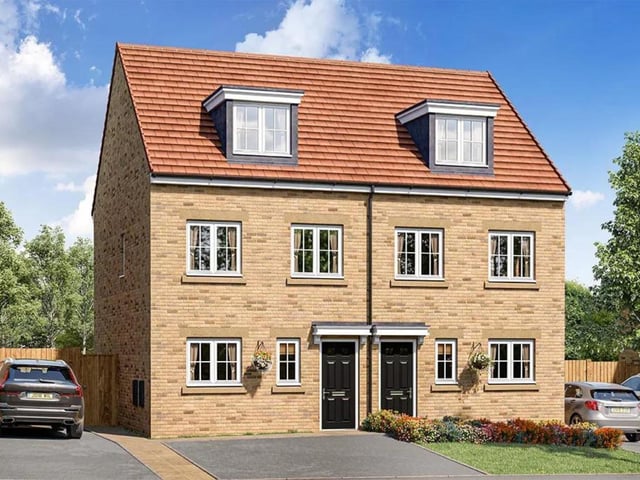 This three bedroom, two bathroom semi-detached house is currently for sale with Keepmoat for £232,995.