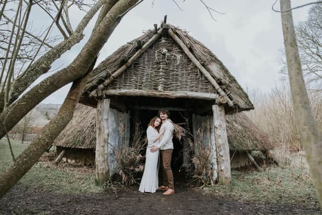 The Iron Age roundhouse at Ryedale Folk Museum, which is hosting a weddings day.
