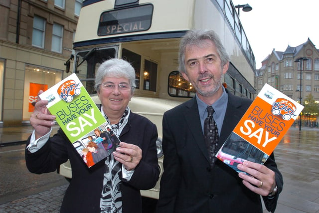 In 2004 Leader of Sheffield Council councillor Jan Wilson and deputy Steve Jones launched the have your say bus consultation outside Sheffield Town Hall.
