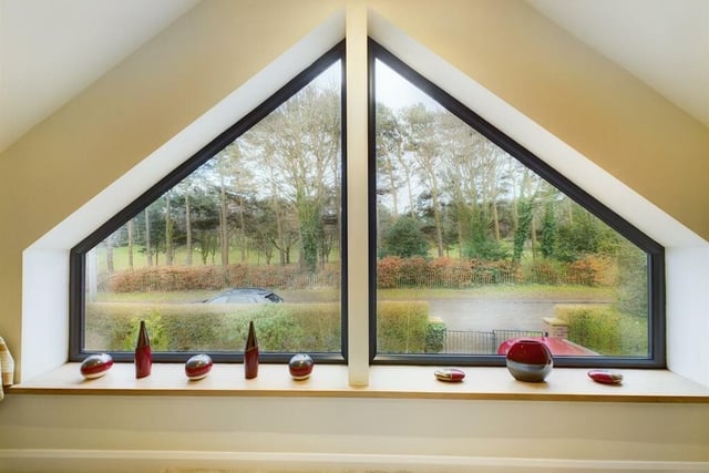 A window with a view. The quietly situated house has stunning surroundings.