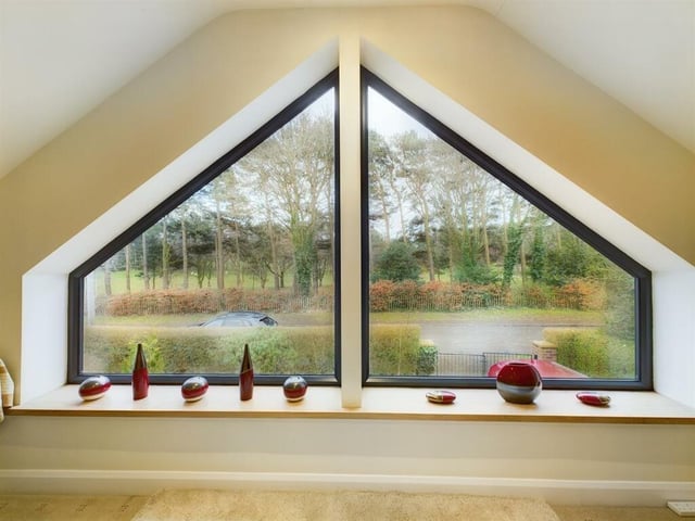 A window with a view. The quietly situated house has stunning surroundings.