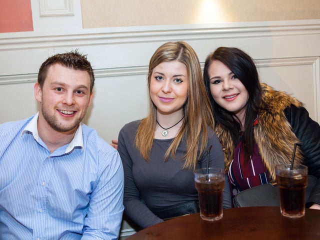 Andy, Charlotte and Kirsty enjoy a catch up in Bar2B.