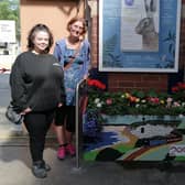 Pictured with the planter are Katie Gill from the Community Furniture Stores, Rachel Osborne from the YCCRP and Andrew Loxton from Northern.