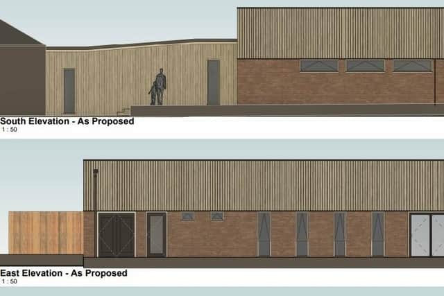 How West Cliff School's new dining room area could look from outside.
