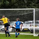 Action from Scalby's 1-0 home win against Edgehill Reserves in the Scarborough FA Harbour Cup. PHOTOS BY ALEC COULSON