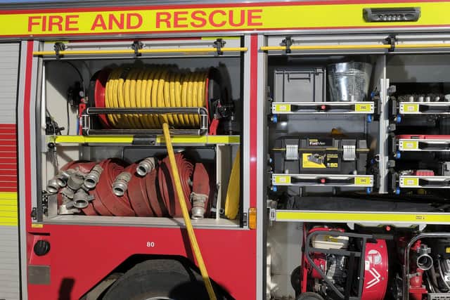 Scarborough fire firefighters were called to a van fire in Ebberston on Monday